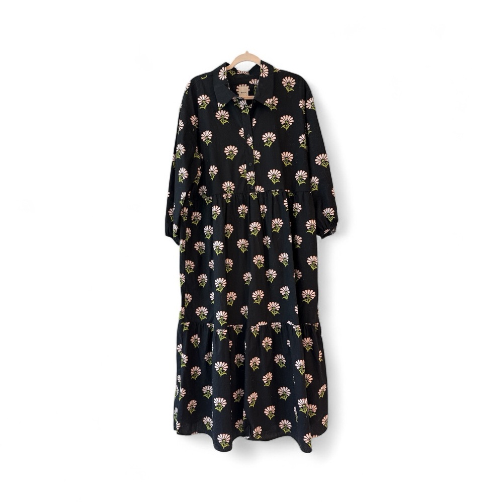 Maeve Bettina Tiered Long Sleeve Dress